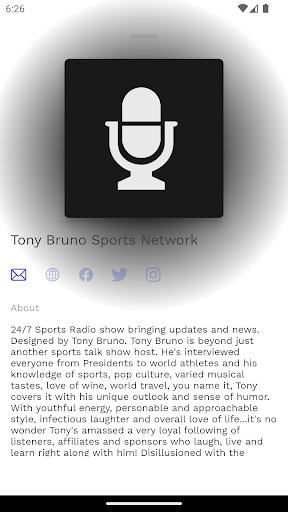 Tony Bruno Sports Network Screen 3