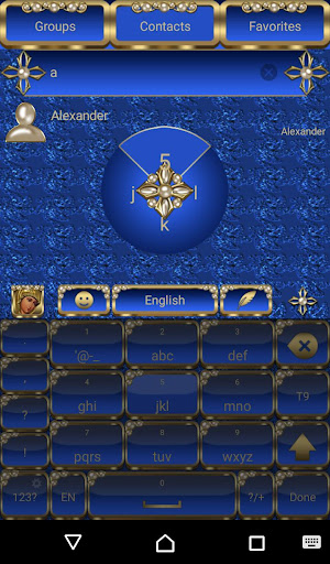 Virgin Mary Blue Go Keyboard t Screen 3