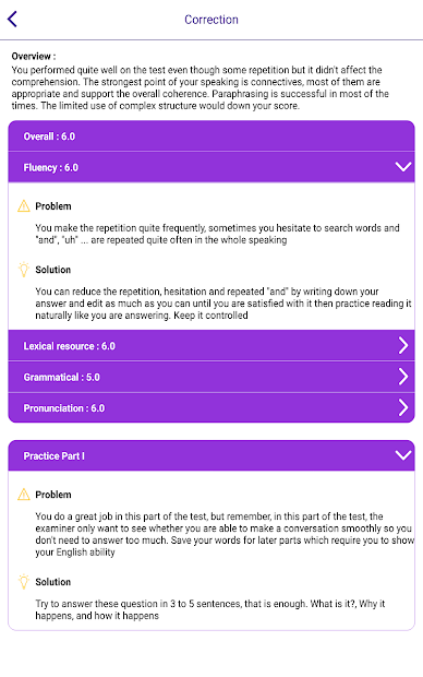 Captura de Pantalla 23 ICORRECT: Take IELTS Speaking Test Online android