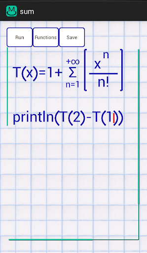 Screenshot of Math Codings