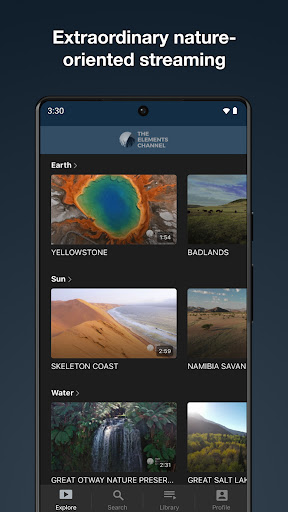The Elements Channel Screen 3