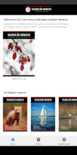 Android application Vaskulär Medicin screenshort