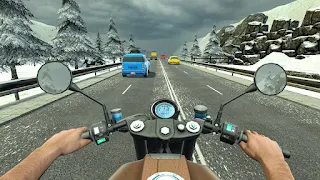 Biker racing motorbike 3D game - Screenshot 3
