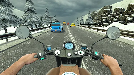 Biker racing motorbike 3D game