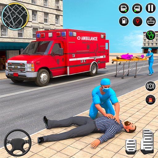 لعبة محاكاة سيارة إسعاف المدين
