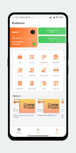 Android application Mobikasir - Kasir Digital UMKM screenshort