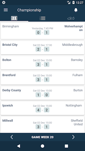 Scores for Championship. Engla Screenshot 1 - AppWisp.com