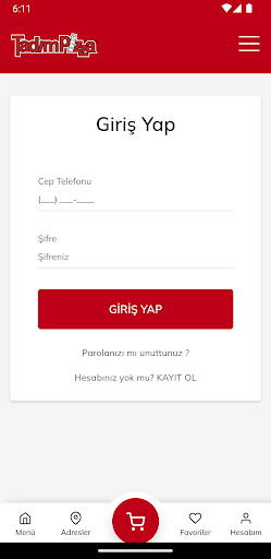 Tadım Pizza Screen 2