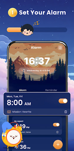 Android application Simple Alarm Clock & Sleep screenshort