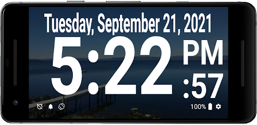 Android application Big DeskClock - alarm & notify screenshort