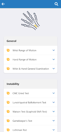 Orthopaedic Special Tests Screen 3