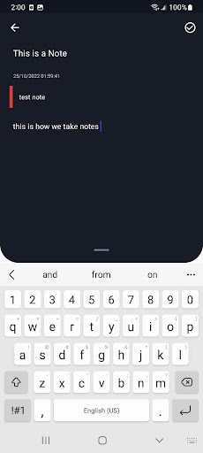 Nexus Notes Screen 3