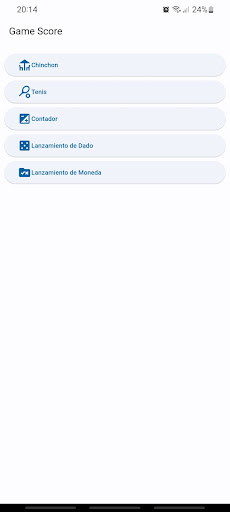 Android application GameScore screenshort