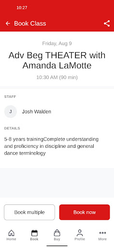 Screenshot of Broadway Dance Center