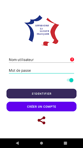 Android application Grammaire screenshort