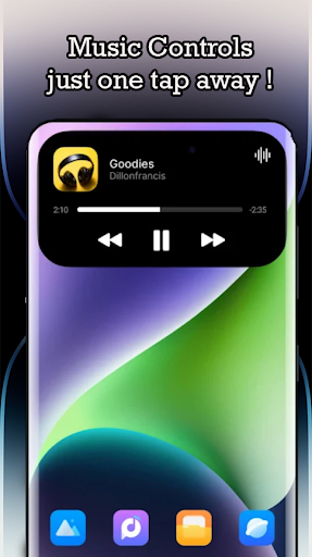 Android application Dynamic Android Island screenshort