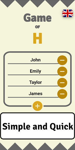 Android application The H drinking game screenshort