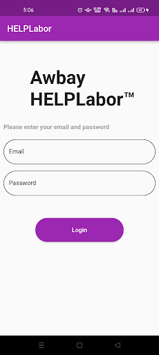 Android application HELPLabor screenshort