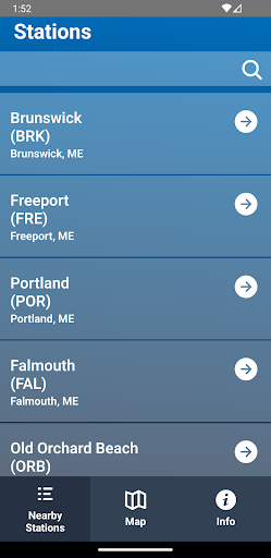 Android application Locomotive Track Amtrak Trains screenshort