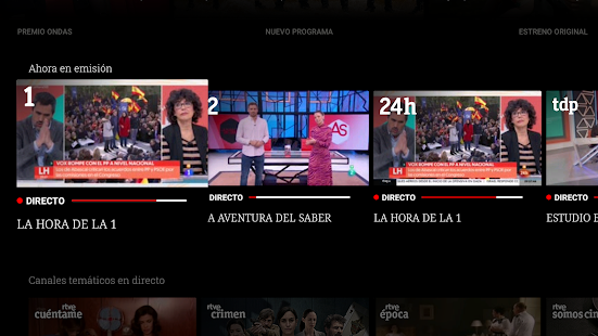 RTVE Play Android TV Screenshot