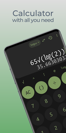 Android application Calculator, Base converter screenshort