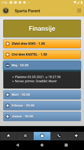Android application Sparta Parent screenshort