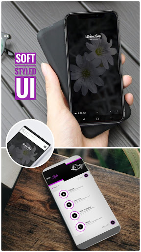 Android application Soft Styled UI Klwp/Kustom screenshort
