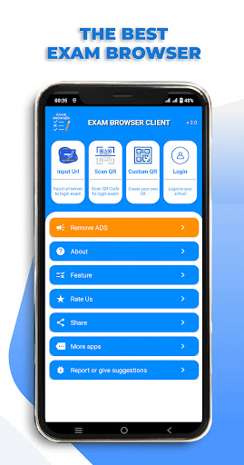 Exam Browser Client Screen 2