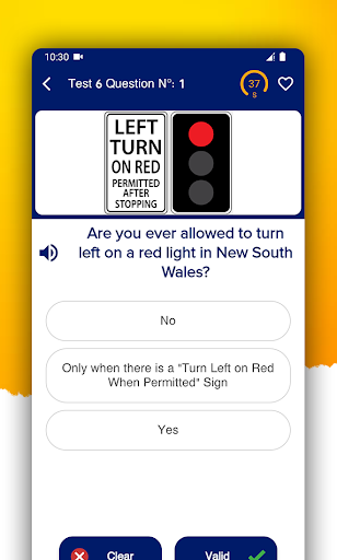 Australia Driving Test Screen 3