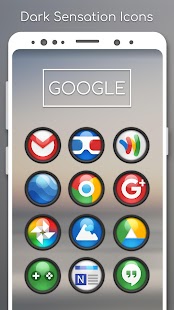 Dark Sensation -  Icon Pack Capture d'écran