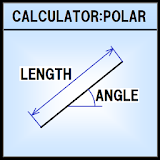 Polar coordinates calculation icon