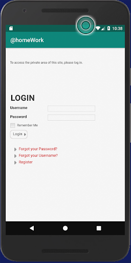 Android application @homeWork screenshort