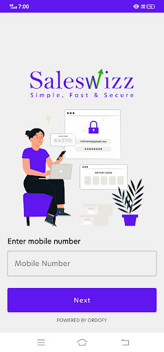 Android application SalesWizz screenshort