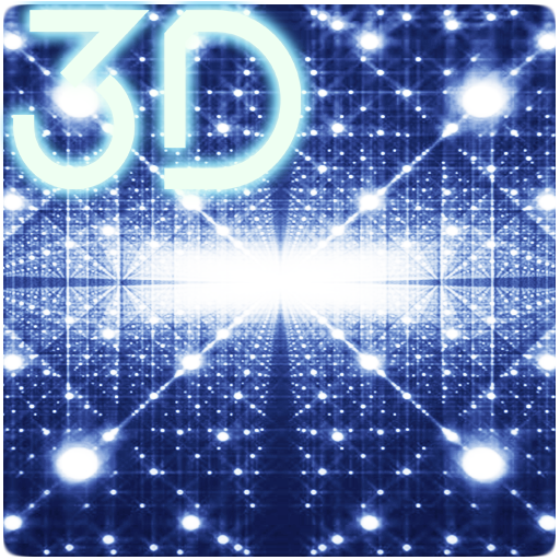 Parallax Infinite Particles 3D logo