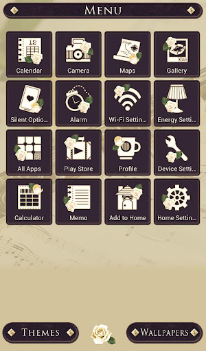 Rose & Flute Theme Screen 2