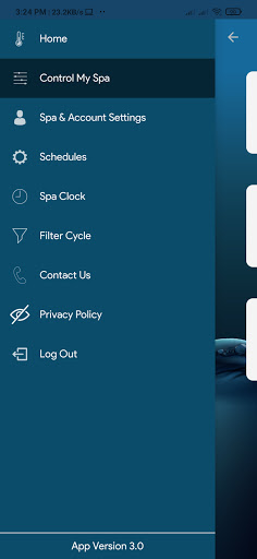 ControlMySpa Screen 3