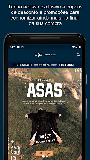 Android application Hangar 33 screenshort