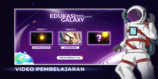 Android application Astronomi Learning screenshort