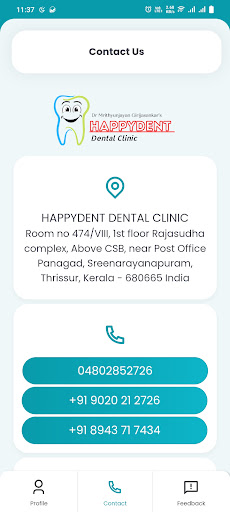 Happydent Patient Screen 3