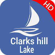 Clarks Hill Lake GA - SC GPS Fishing Map Offline