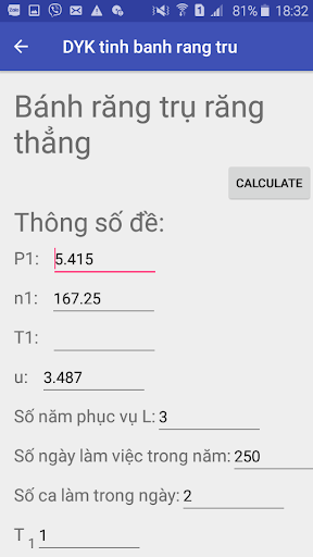 DYK tính bánh răng trụ Screen 2