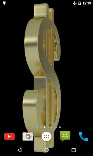 Golden Dollar Live Wallpaper Screen 3