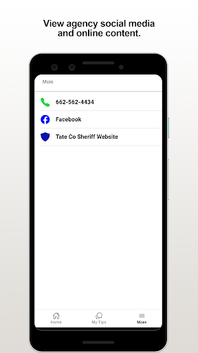 Tate County Sheriff Screen 3