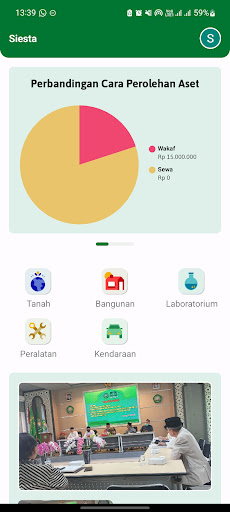 Android application Aset PBNU screenshort