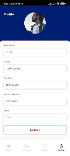 Android application PCS - Worker App screenshort
