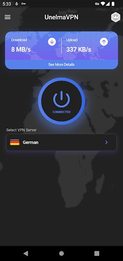 Android application UnelmaVPN - Fast and Secure screenshort