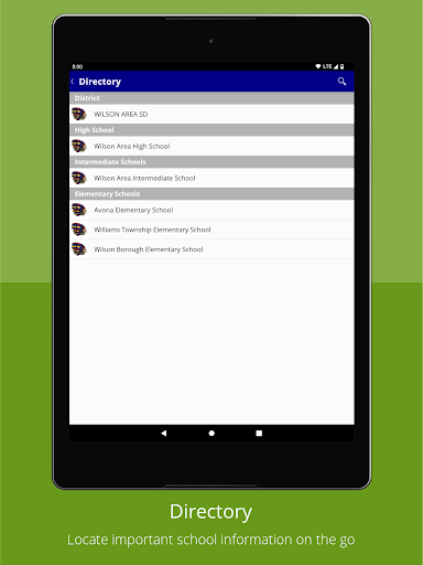 Wilson Area SD App. Screen 2
