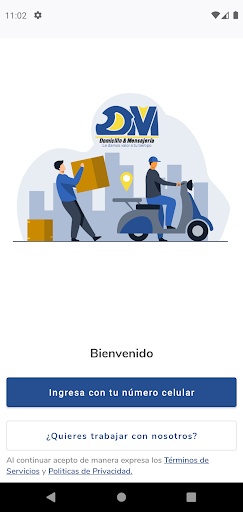 Android application DM Domicilio Y Mensajeria screenshort