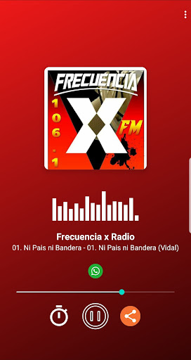 Android application Frecuencia x Radio screenshort
