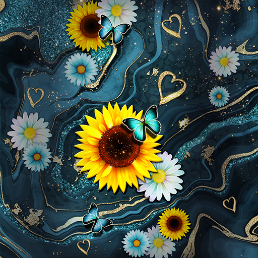 Glitter Marbling - Wallpaper logo